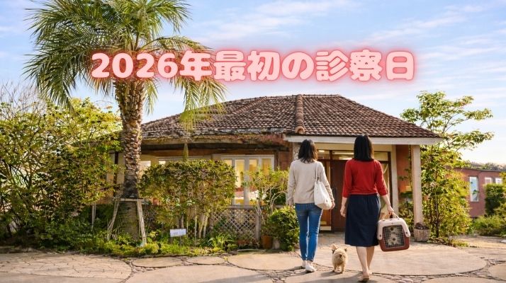 2026年最初の診察日｜佐倉市の動物病院なら若山動物病院