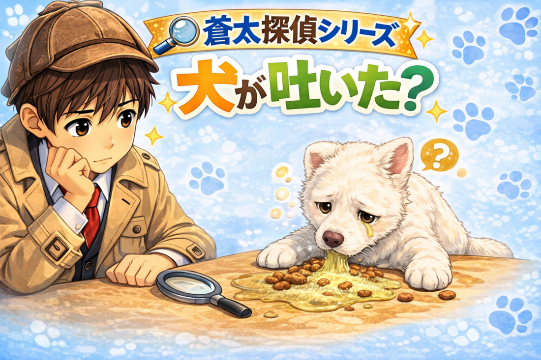 犬が吐いた？原因と危険な症状と受診の目安【蒼太探偵シリーズ】｜佐倉市の動物病院なら若山動物病院