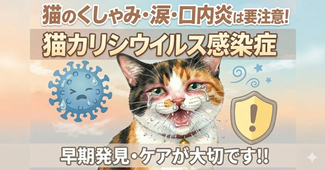 猫のくしゃみ・涙・口内炎 それ危険なサインかも