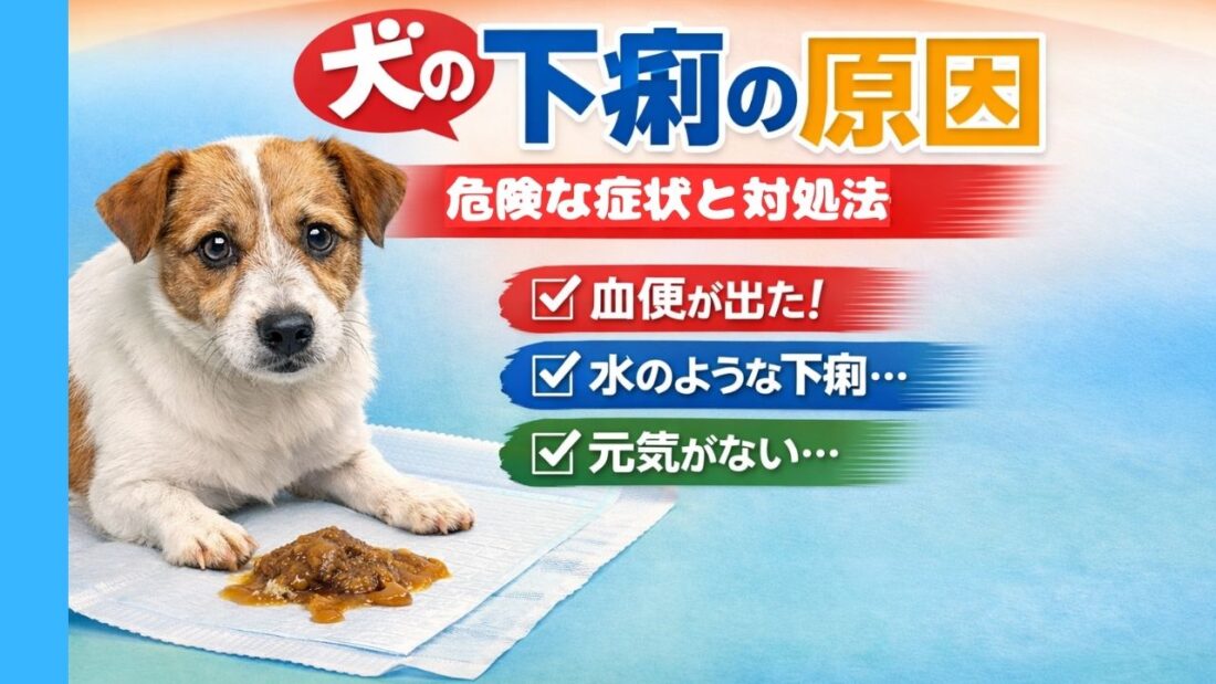 犬の下痢は大丈夫？危険な症状・血便の見分け方と受診の目安【獣医師解説】