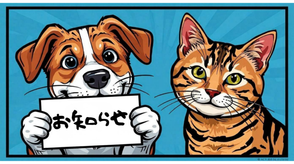 大切なお知らせ｜佐倉市の動物病院なら若山動物病院