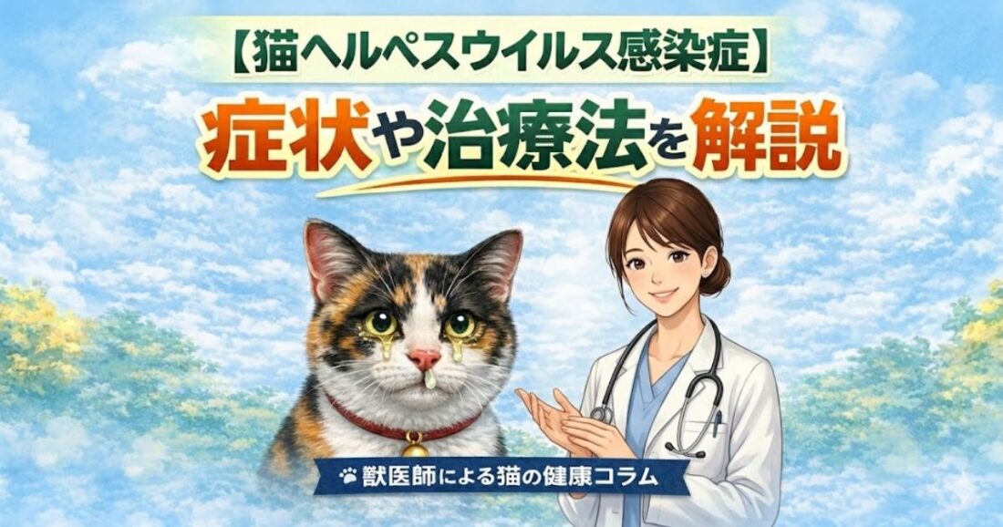 【猫ヘルペスウイルス感染症】症状や治療法を解説