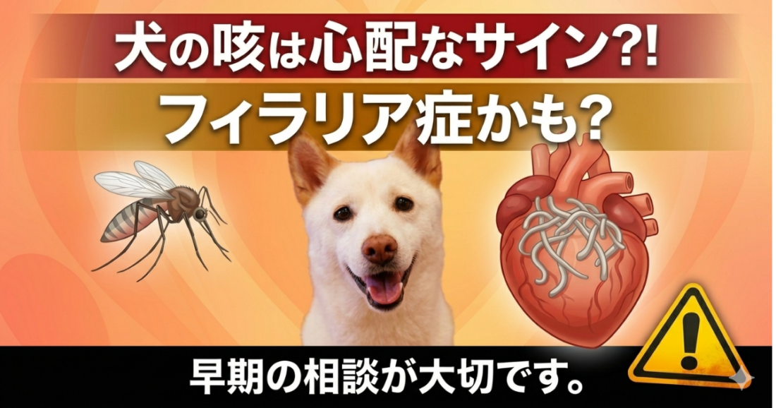 犬の咳、それフィラリアかも？