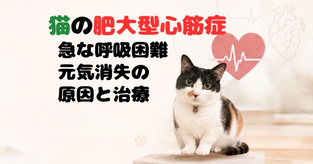 猫の肥大型心筋症｜急な呼吸困難・元気消失の原因と治療
