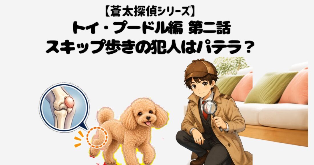 【蒼太探偵シリーズ】トイ・プードル編｜第二話 スキップ歩きの犯人はパテラ？｜佐倉市の動物病院なら若山動物病院