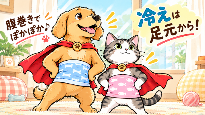 冷えは足元から｜佐倉市の動物病院なら若山動物病院