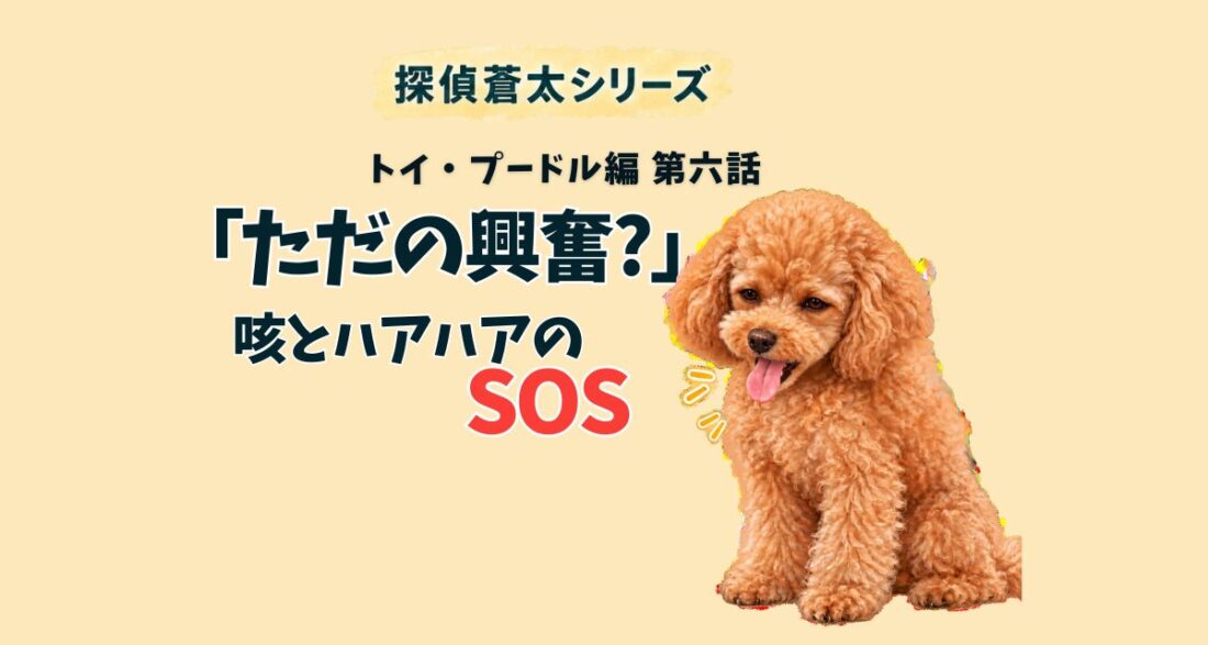 【探偵蒼太シリーズ】トイ・プードル編｜第六話 「ただの興奮？」に潜む罠！咳とハアハアのSOS｜佐倉市の動物病院なら若山動物病院